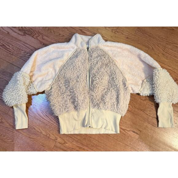 Free People FP One “Aurora” Faux Fur Mixed Media Jacket – Women’s Large - Picture 3 of 11